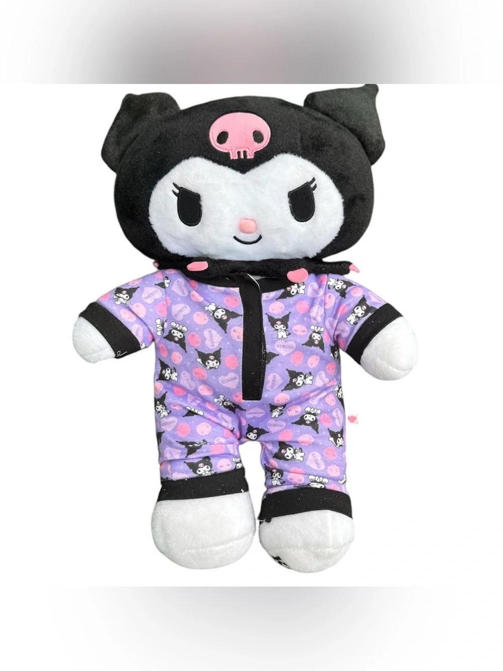 Sanrio Build A Bear Kawaii Kuromi Purple Pajama Clothes Plush Stuffed Animal